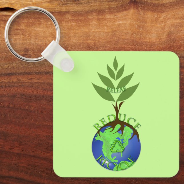 Llavero Releaf Reducir Reciclar (Anverso)
