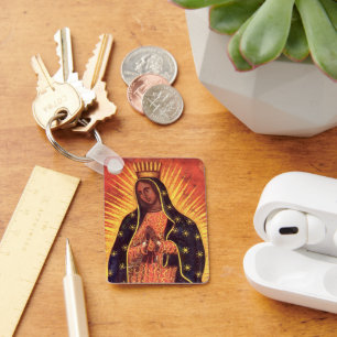 Llavero Religión Vintage Virgen María Nuestra Señora de Gu