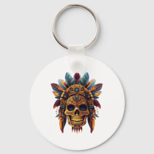 Llavero Reliquia de cráneo azteca