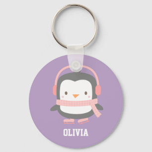 Llavero Rellenos de Navidad de Pingüino Lindo para Niñas