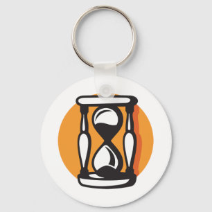 Llavero Reloj de arena retro minimalista Tiempo