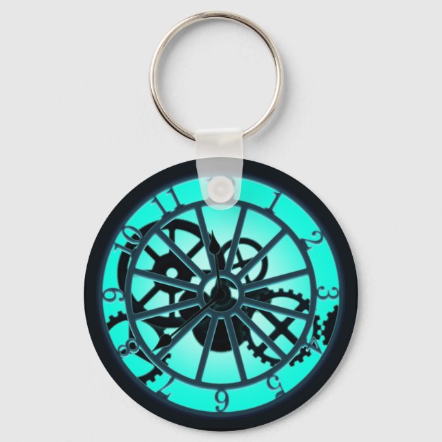 Llavero Reloj De Ironwork Gótico De Steampunk Con Gases Vi (Anverso)