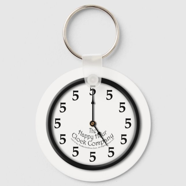 LLAVERO RELOJ DE LAS CINCO (Anverso)