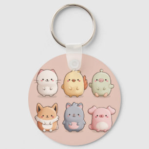 Llavero Reloj de pared de animal lindo – Animal de dibujos