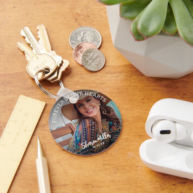 Llavero Remembrance Photo 'Forever In Our Hearts'  (Escritorio )