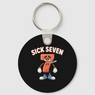 Llavero Remera Meme Enfermo Siete Seis Siete Juego de Pala