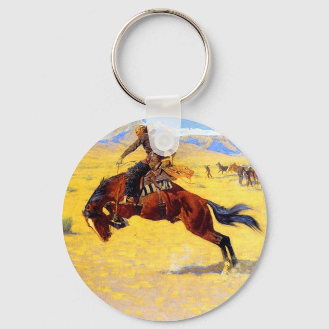 Llavero Remington Old West Horse y Cowboy (Anverso)