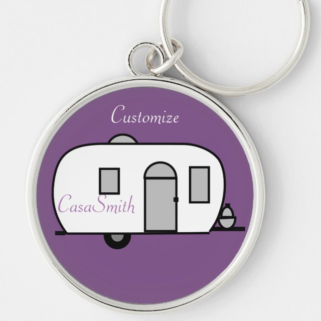 Llavero Remolque de viaje redondeado Thunder_Cove Keychain (Frente)