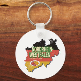 Llavero Renania del Norte Westfalia Alemania Retro NRW Sou
