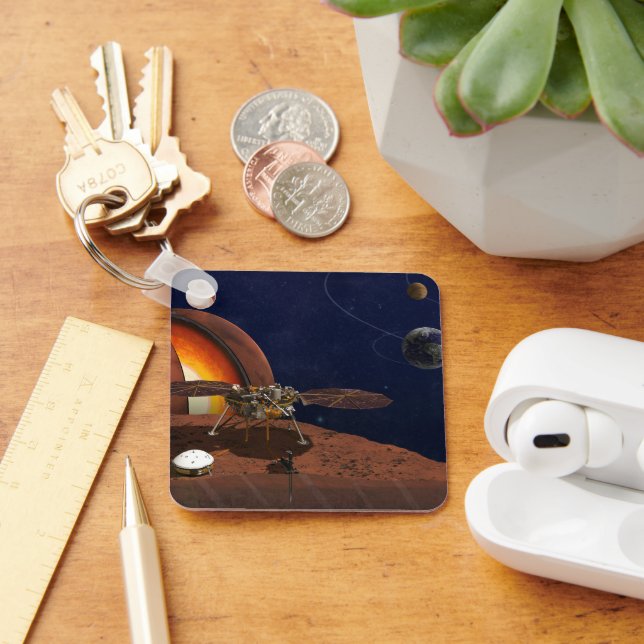 Llavero Rendición artística de The Insight Lander. (Escritorio )