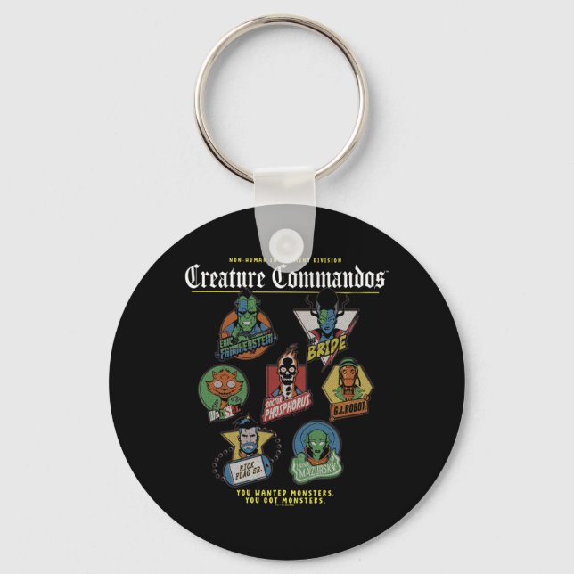 Llavero Rendimiento de Insignias de Escuadrón de Monstruos (Anverso)
