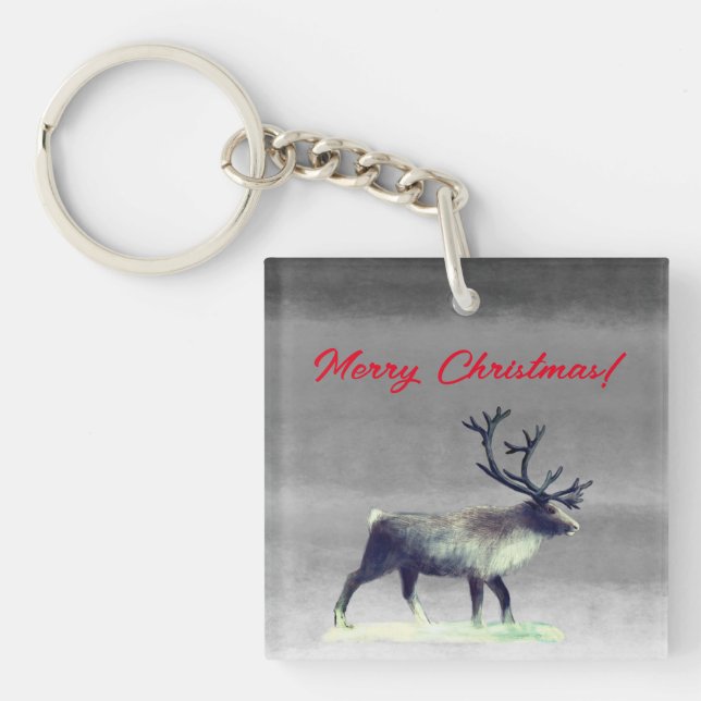 Llavero Renos en invierno (Frente)