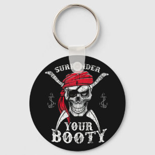 Llavero Renuncia a tu Booty Pirate Skull Gracioso Jolly Ro