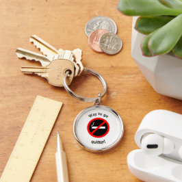 Llavero Renunciar a las felicitaciones por fumar