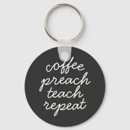 Llavero Repetición de prueba de predicado de café