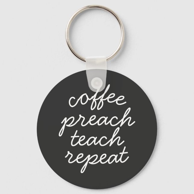 Llavero Repetición de prueba de predicado de café (Anverso)