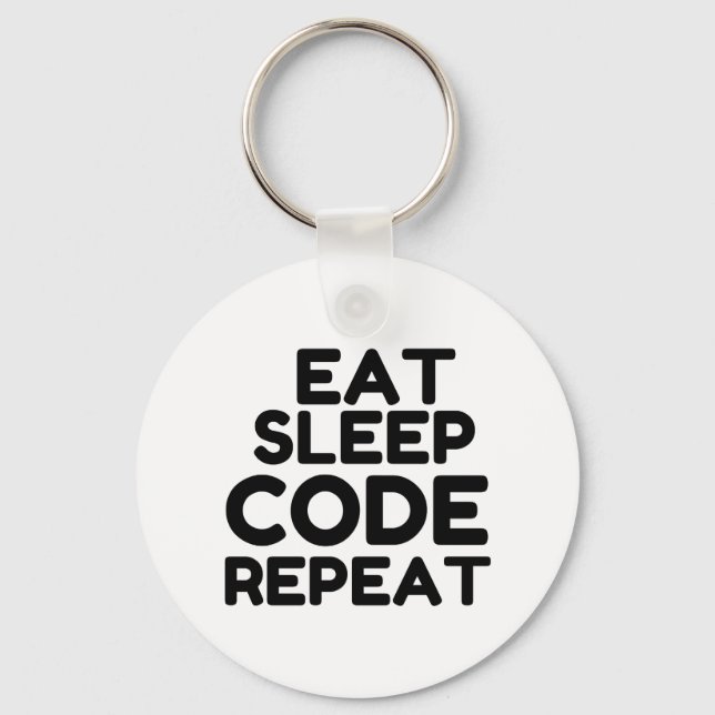 LLAVERO REPETIR CÓDIGO DE DORMIR DE COMIDA (Anverso)