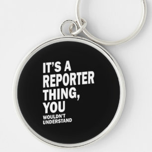 Llavero Reportero Job Title Tee Gift Mens Mujeres