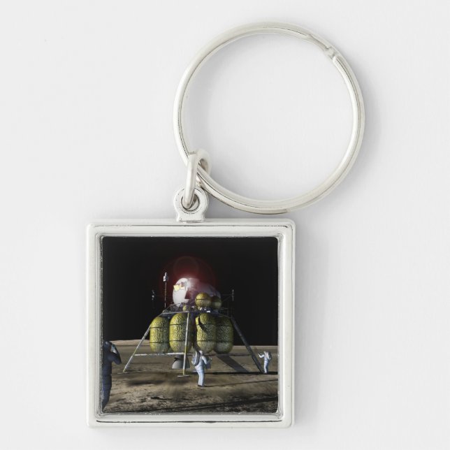 Llavero Representación artística de una nueva nave espacia (Frente)