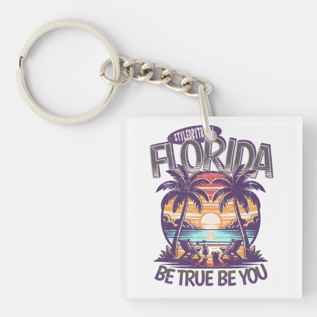 Llavero Representar su estado (Frente)