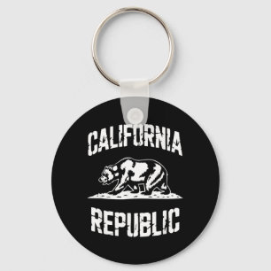 Llavero República de California Estado Grizzly Retro Vinta