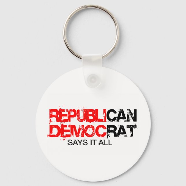 Llavero RepubliCAN - DemocRAT lo dice todo (Anverso)