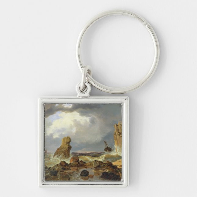 Llavero Resaca en una costa rocosa, 1835 (Frente)
