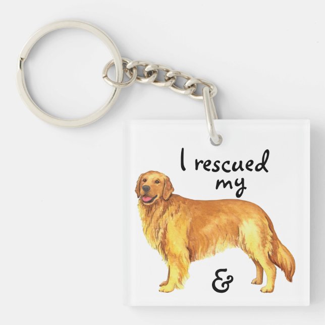Llavero Rescate a Golden Retriever (Frente)