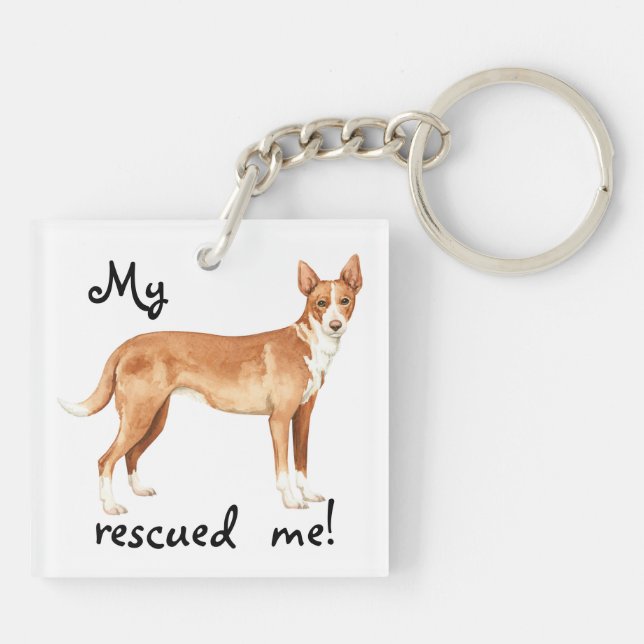 Llavero Rescate de Podengo Portugués (Atrás)