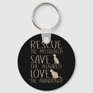 Llavero Rescate salve amor - Rescate animal lindo amor de