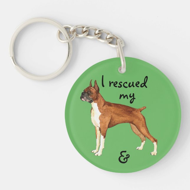 Llavero Rescue Boxer (Frente)