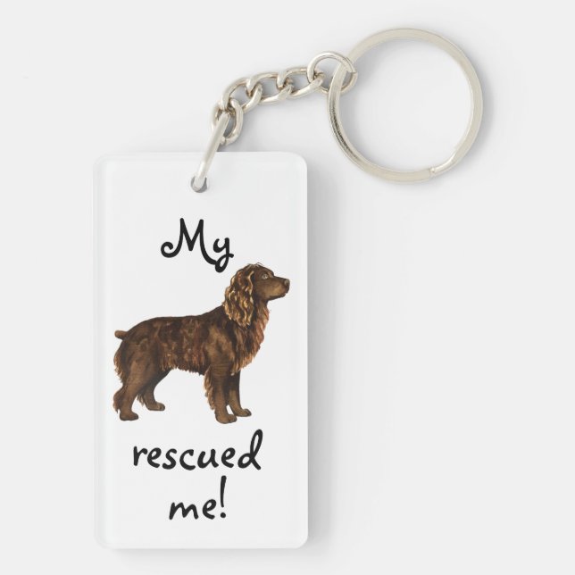 Llavero Rescue Boykin Spaniel Keychain (Atrás)