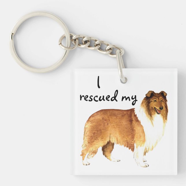 Llavero Rescue Collie (Frente)