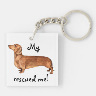 Llavero Rescue Dachshund