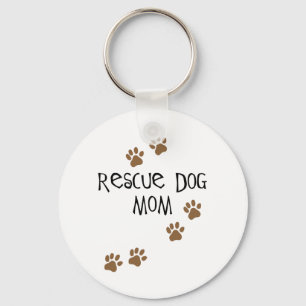 Llavero Rescue Dog Mom