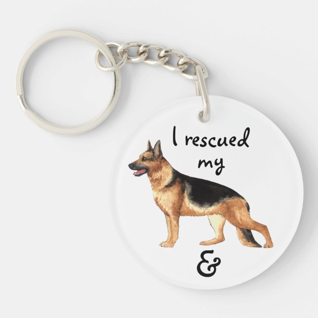 Llavero Rescue German Shepherd (Frente)