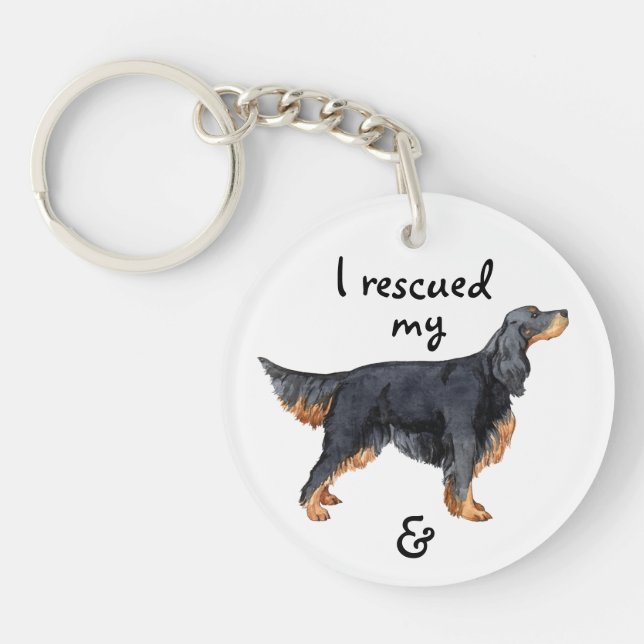 Llavero Rescue Gordon Setter (Frente)