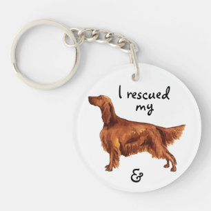 Llavero Rescue Irish Setter