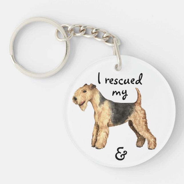Llavero Rescue Lakeland Terrier (Frente)