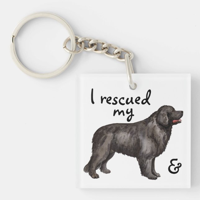 Llavero Rescue Newfoundland (Frente)