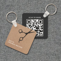 Reserva de citas con código QR mínimo para salón