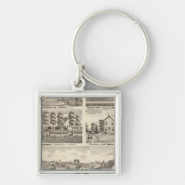 Llavero Residencias, granjas y fábricas, Vandalia y Sandov (Frente)