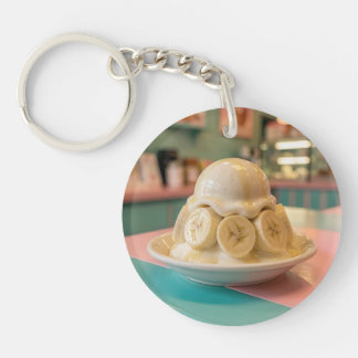 Llavero Resin Banana Sundae | Retro Ice Cream Shop