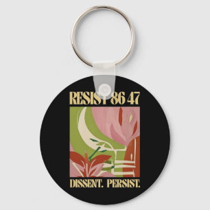 Llavero Resist 8647 Disentimiento Persiste Femi Floral Ant