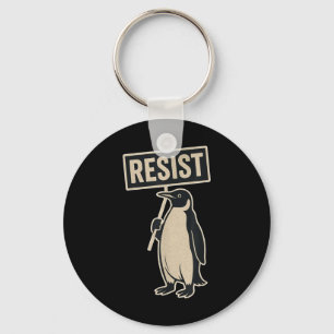 Llavero Resista a la protesta de pingüinos contra el gráfi