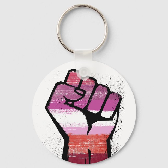 Llavero Resistencia Lesbiana (Anverso)