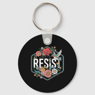 Llavero Resistir a la protesta floral contra Trump