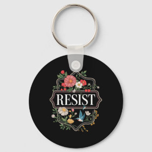 Llavero Resistir a la protesta floral contra Trump 4