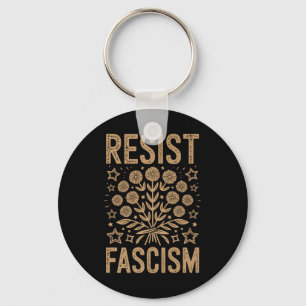 Llavero Resistir el fascismo como protesta contra Trump Pr