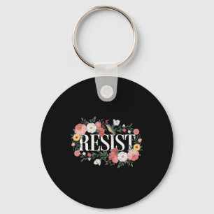 Llavero Resistir la protesta floral Trump contra Trump Pre